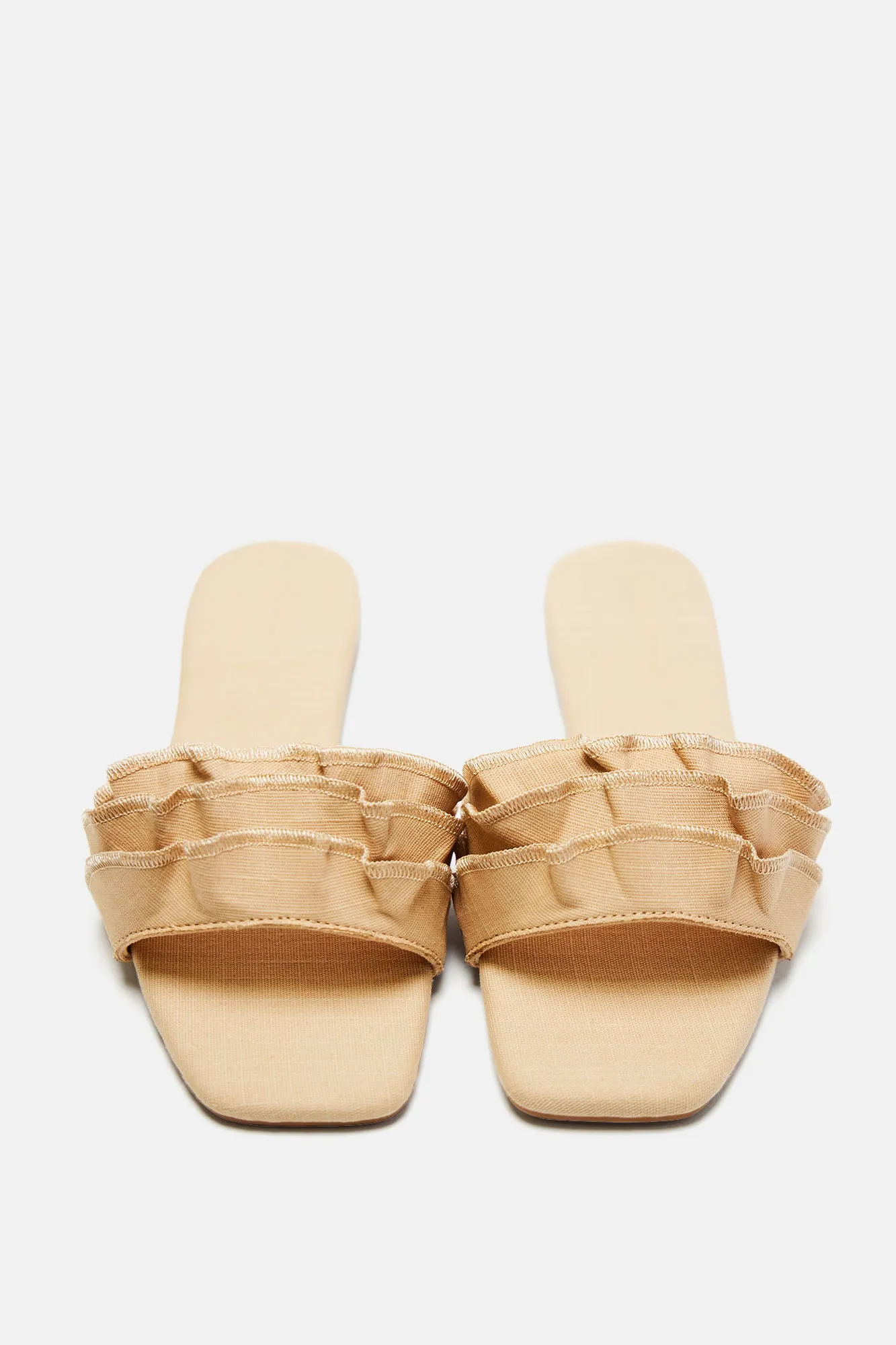Absolutely Need Flat Sandals - Beige