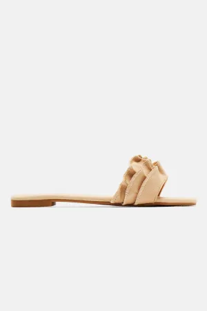 Absolutely Need Flat Sandals - Beige