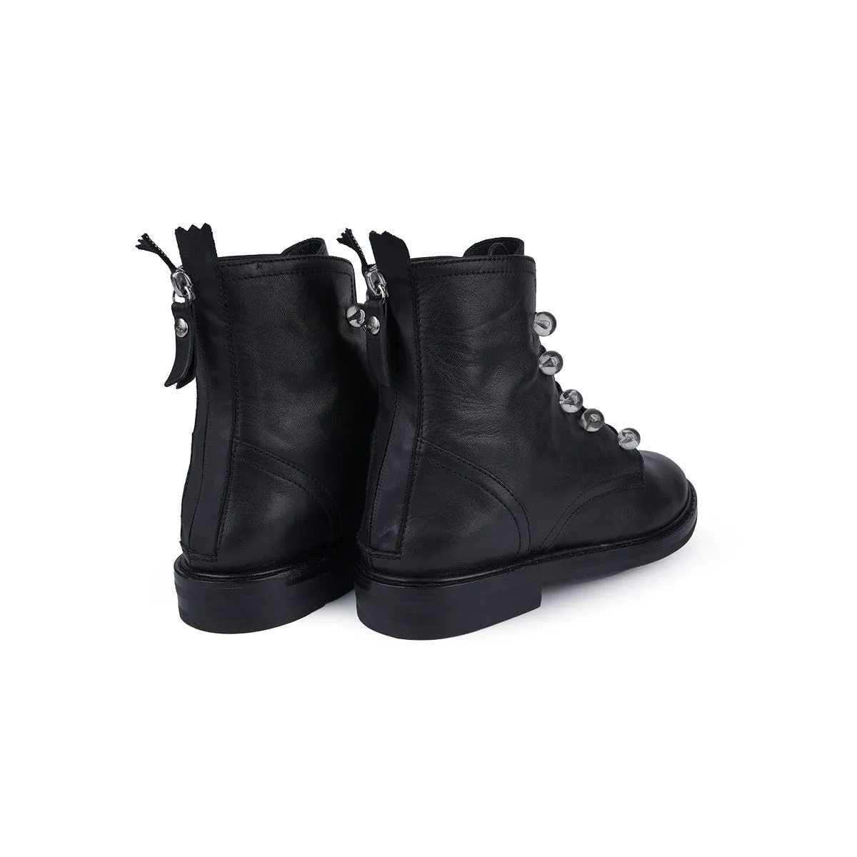 Agl Attilio Giusti Ankle Boots Leather Black Colour For Women