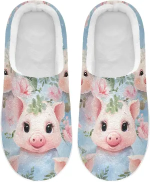 Blue Seahorse Slippers for Women Men Indoor Slippers Memory Foam Fuzzy Slippers House Shoes for Indoor Outdoor Size 6/7 214a5533