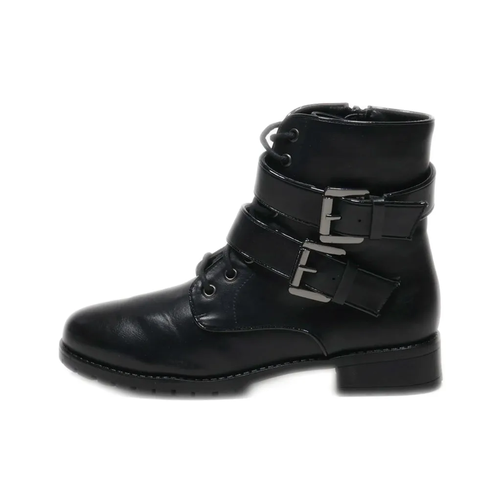 Camaieu Ankle Boots Leather Black Colour For Women