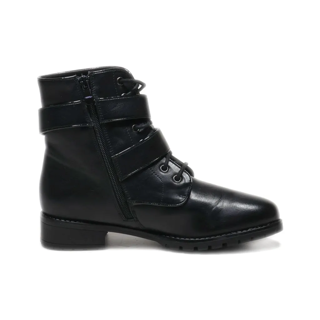 Camaieu Ankle Boots Leather Black Colour For Women