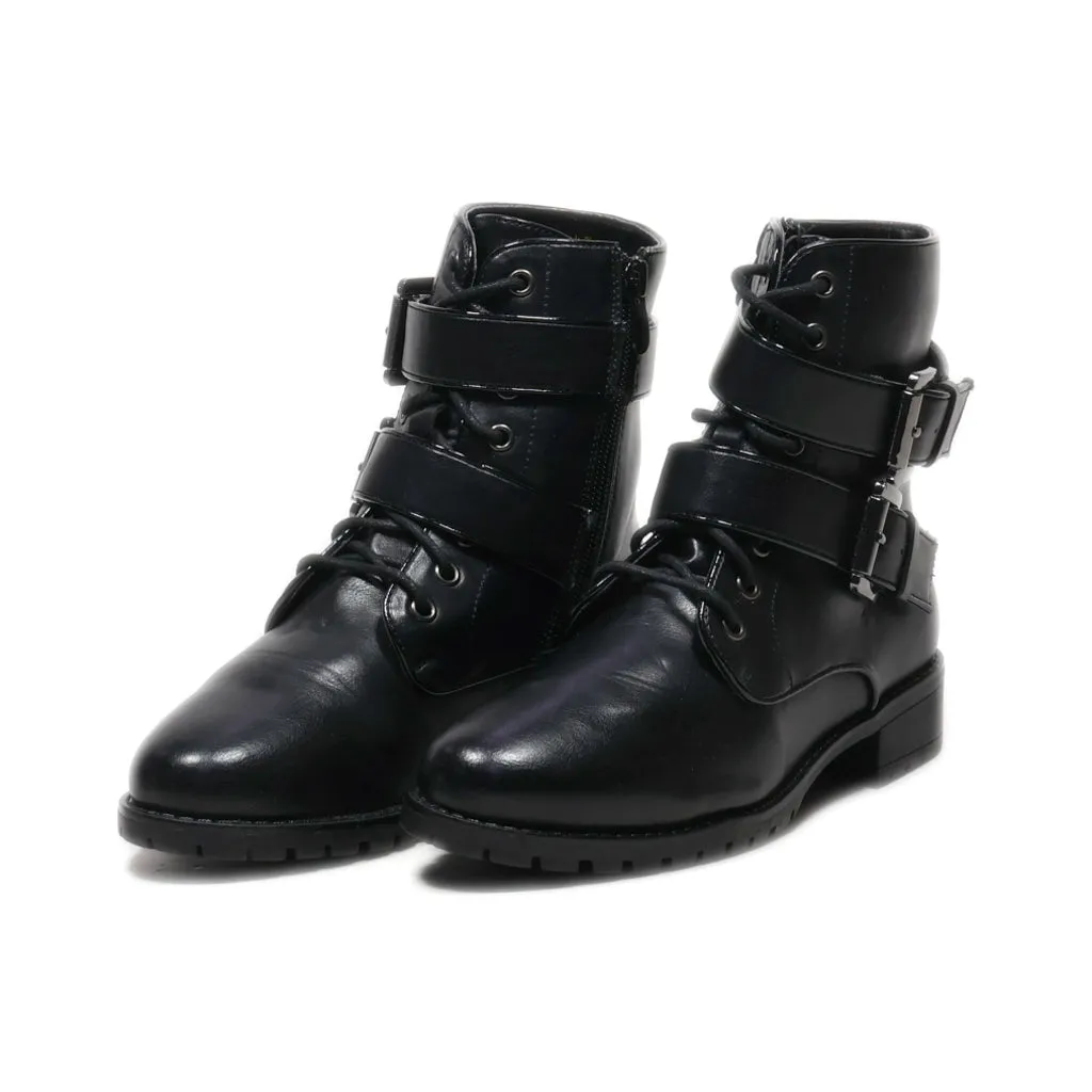Camaieu Ankle Boots Leather Black Colour For Women