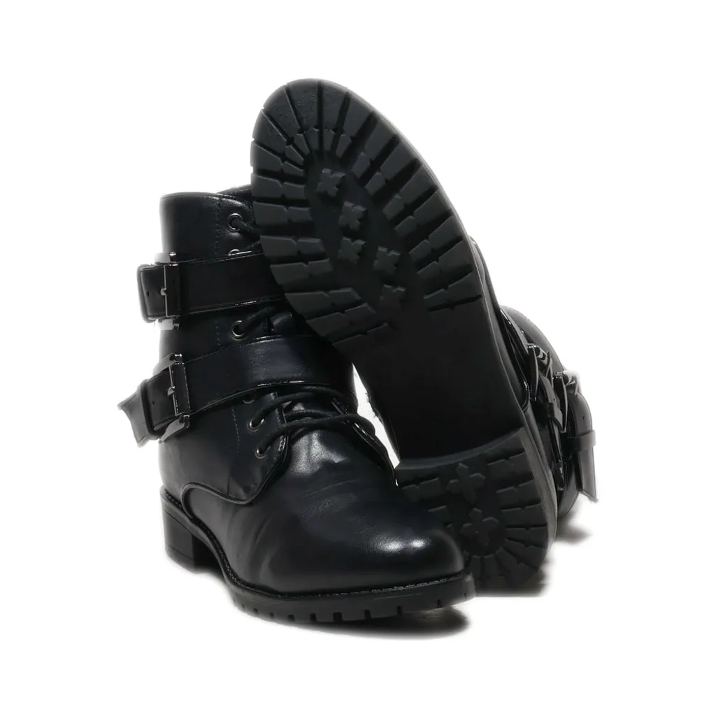 Camaieu Ankle Boots Leather Black Colour For Women