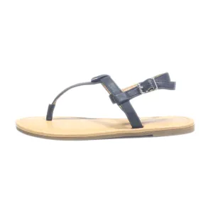 Cat & Jack Flat Sandals Leather Black Colour For Kids