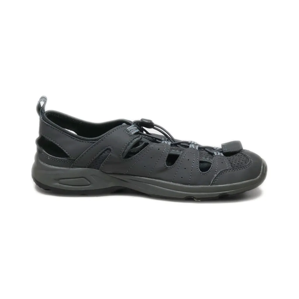 Crane Flat Sandals Fabric Grey Colour For Women