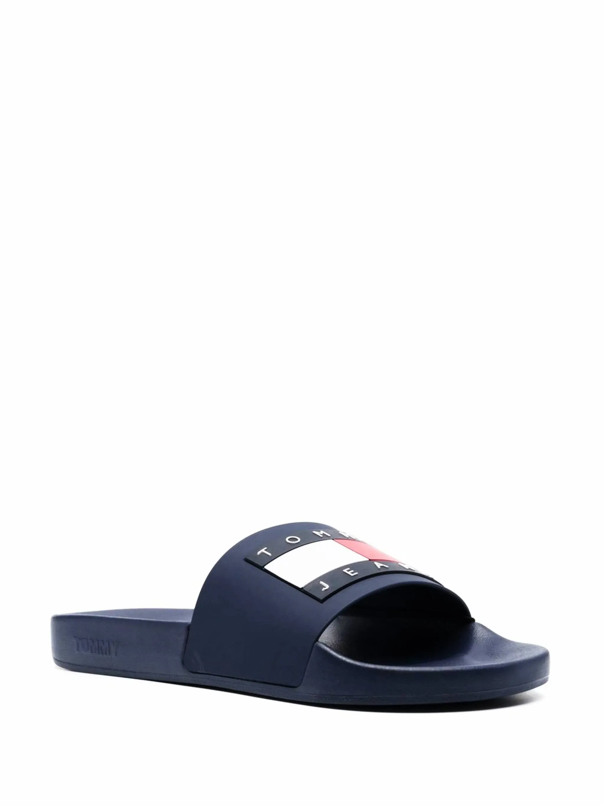 Dark Night Navy Flat Pool Sandals