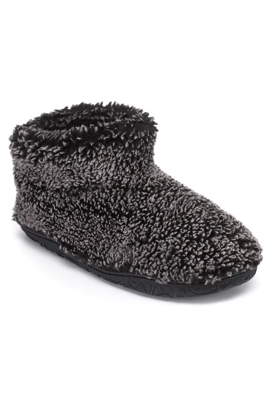 Leonardo Shorter Length Snow Tipped Sherpa Slipper Boots