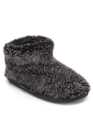 Leonardo Shorter Length Snow Tipped Sherpa Slipper Boots