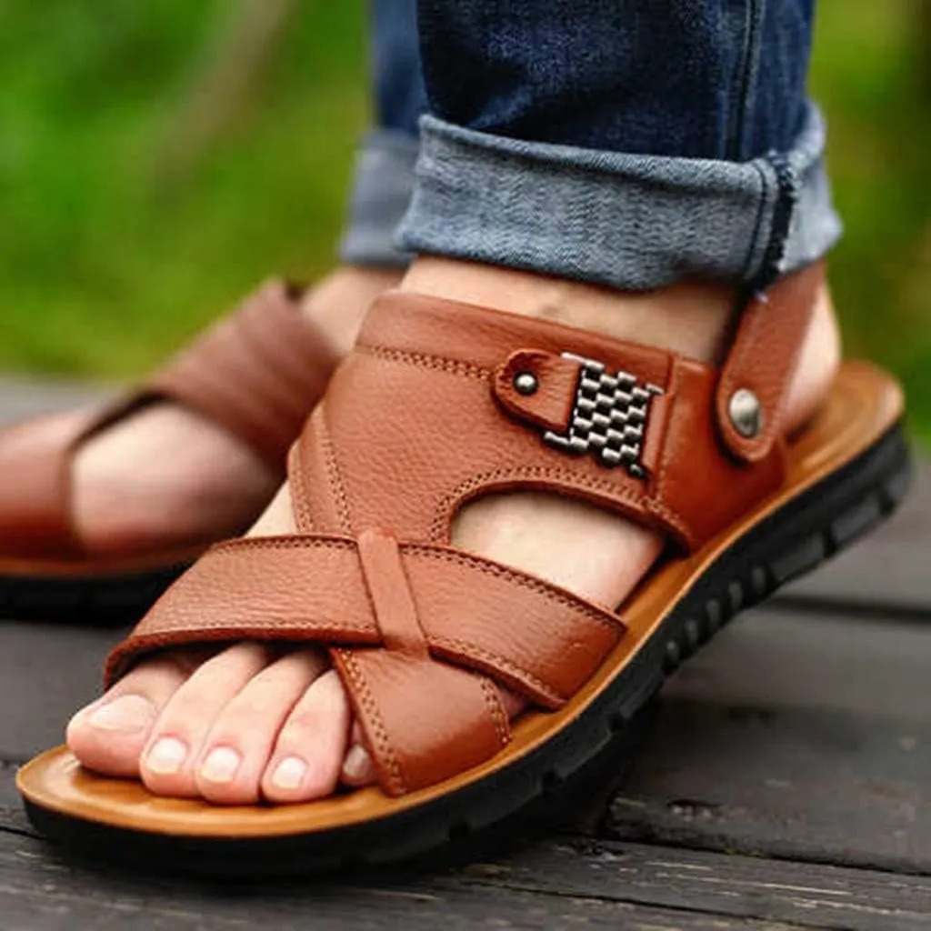 Mens Sandals Sandal for Men Mens Beach Sandals Lightweight Non Slip Summer Comfort Comfortable Sandal