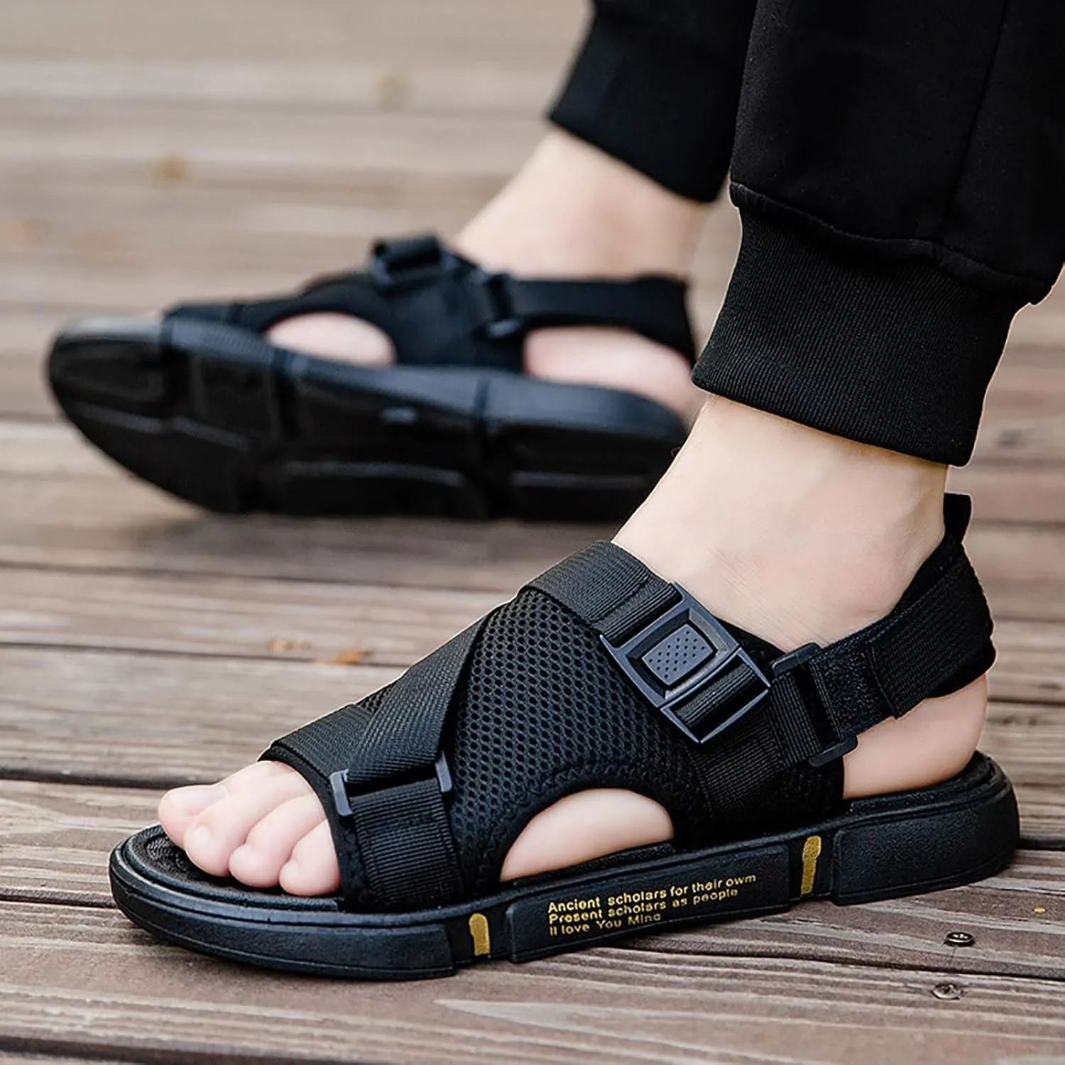 Mens Sandals Sandal Men Mens Beach Sandals Open Toe Hiking for Indoor and Outdoor Outdoor Comfortable Sandal