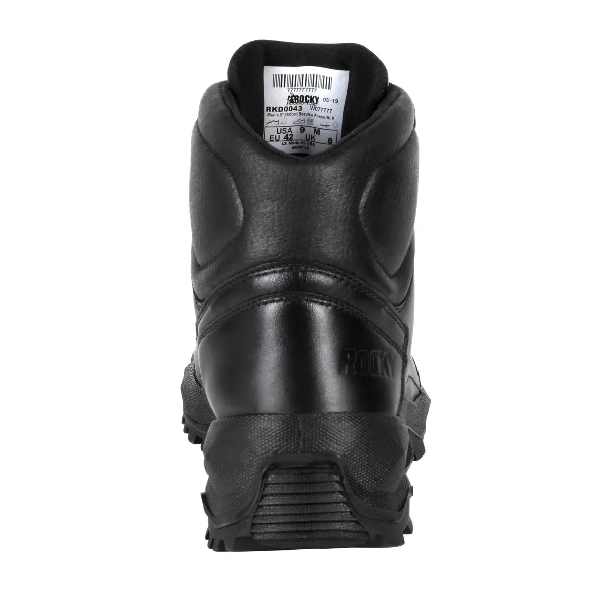 Rocky Priority Men's Leather Boots Rkd0043 In Black