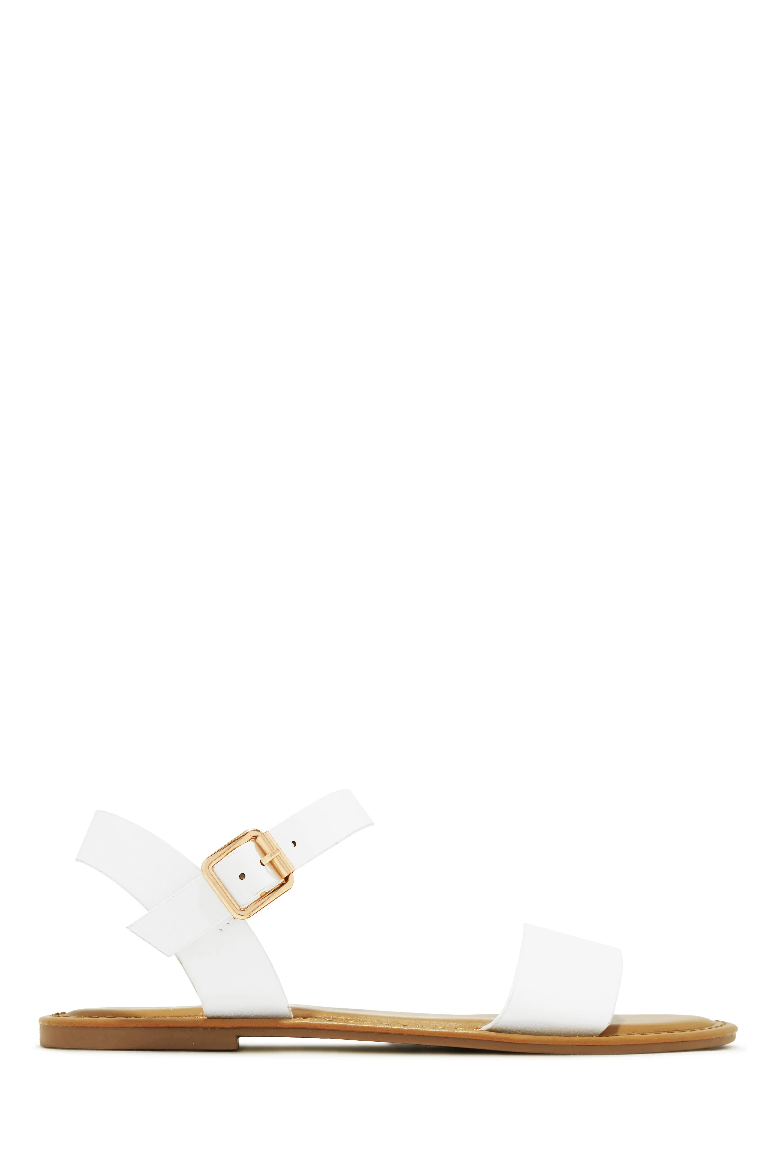 Tulum Style Flat Sandals - White