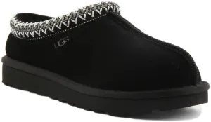 Ugg Tasman Sheepskin Slipper In Black For Women