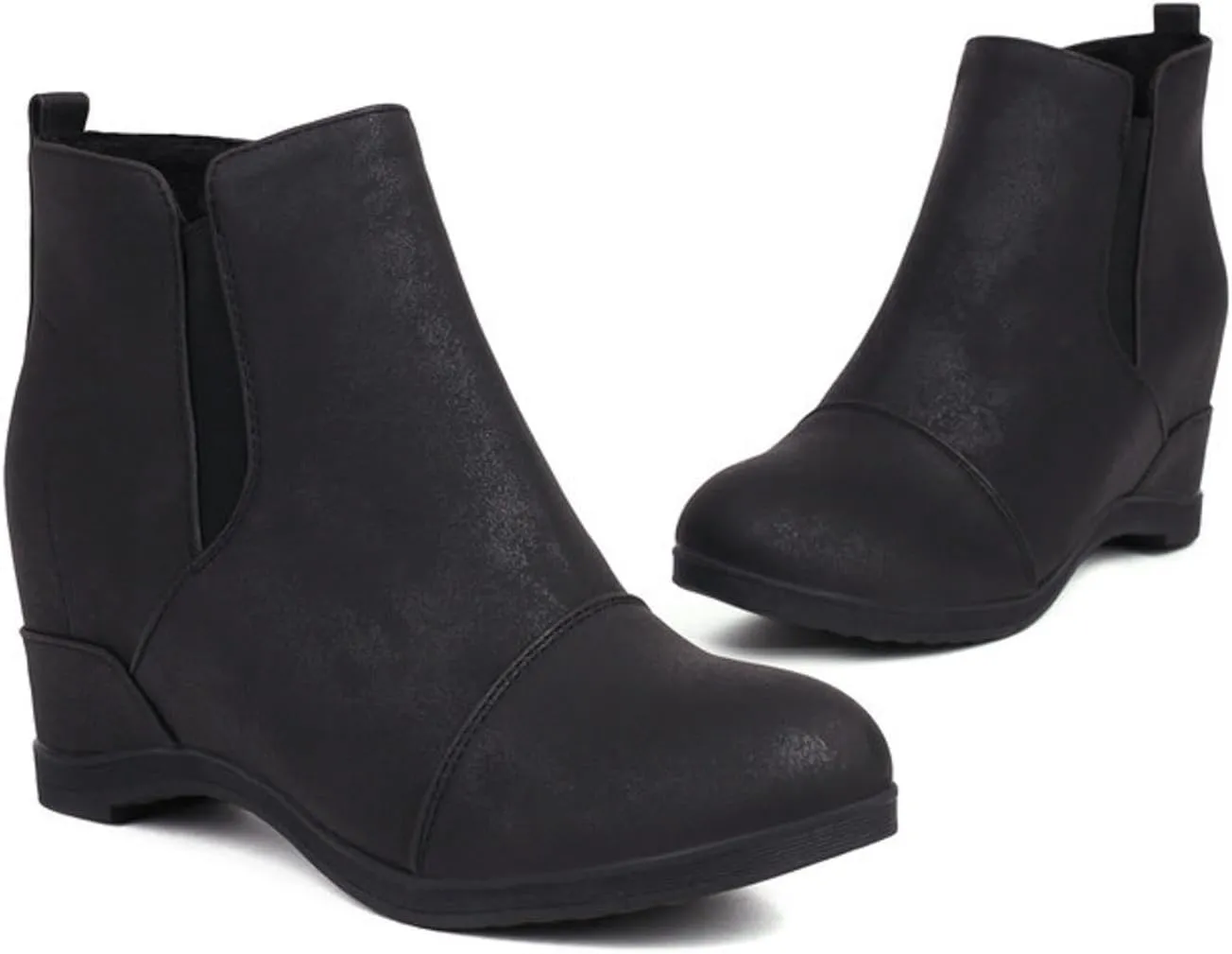 Women's Chunky Block Boots heels Side Zipper BootsKnee High Boots Casual Shoes Combat Pull On Chukka Cowboy Chelsea Chunky