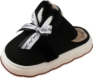 Women's Winter Slippers Cute Soft Plush Slippers Memory Foam Fashionable Thick Furry Thong for Women